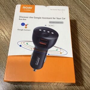ROAV Bolt by Anker Google Assistant Car Charger Dual USB Ports Aux Output